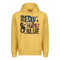 Antique Gold red wine blue Premium Hoodie - CowhideDigitalArt