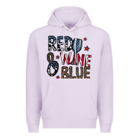 Lilac red wine blue Premium Hoodie - CowhideDigitalArt