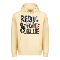 Pina Colada red wine blue Premium Hoodie - CowhideDigitalArt