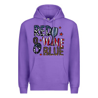 Purple red wine blue Premium Hoodie - CowhideDigitalArt