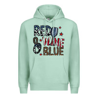 Seafoam red wine blue Premium Hoodie - CowhideDigitalArt