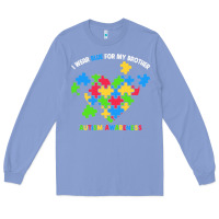 Colony Blue Wear Blue For My Brother Autism Long Sleeve Tee - CowhideDigitalArt