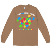 Toasted Coconut Wear Blue For My Brother Autism Long Sleeve Tee - CowhideDigitalArt