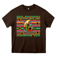 Chocolate Brown western desert moon Heavy Core Tee - Jasminsmagicworld