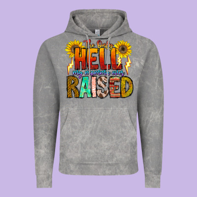 The Only Hell My Momma Ever Vintage Hoodie Designed By Cowhidedigitalart