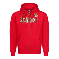 Red tis the season baseball little debbie tree cakes Zipper Hoodie - JahusDesignShop
