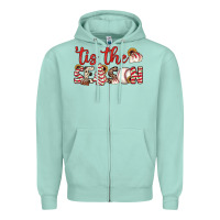Seafoam tis the season baseball little debbie tree cakes Zipper Hoodie - JahusDesignShop