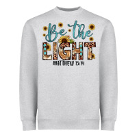 Heather Grey be the light matthew 5 14 Heavyweight Sweatshirt - JahusDesignShop