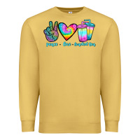 Antique Gold peace love loaded tea Premium Sweatshirt - JahusDesignShop
