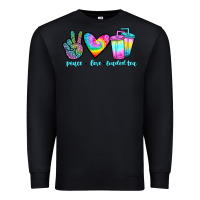 Black peace love loaded tea Premium Sweatshirt - JahusDesignShop