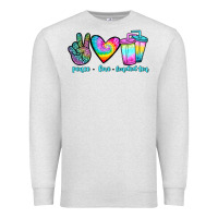 Oatmeal Heather peace love loaded tea Premium Sweatshirt - JahusDesignShop