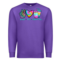 Purple peace love loaded tea Premium Sweatshirt - JahusDesignShop