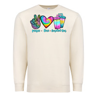 Sandshell peace love loaded tea Premium Sweatshirt - JahusDesignShop