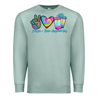 Seafoam peace love loaded tea Premium Sweatshirt - JahusDesignShop