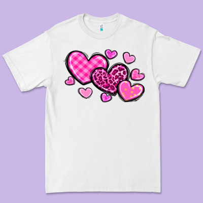 Love Hearts Premium Tee Designed By Oliviacreatesart