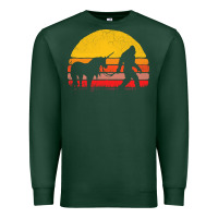 Sports Green sasquatch and unicorn vintage Premium Sweatshirt - artisFamous