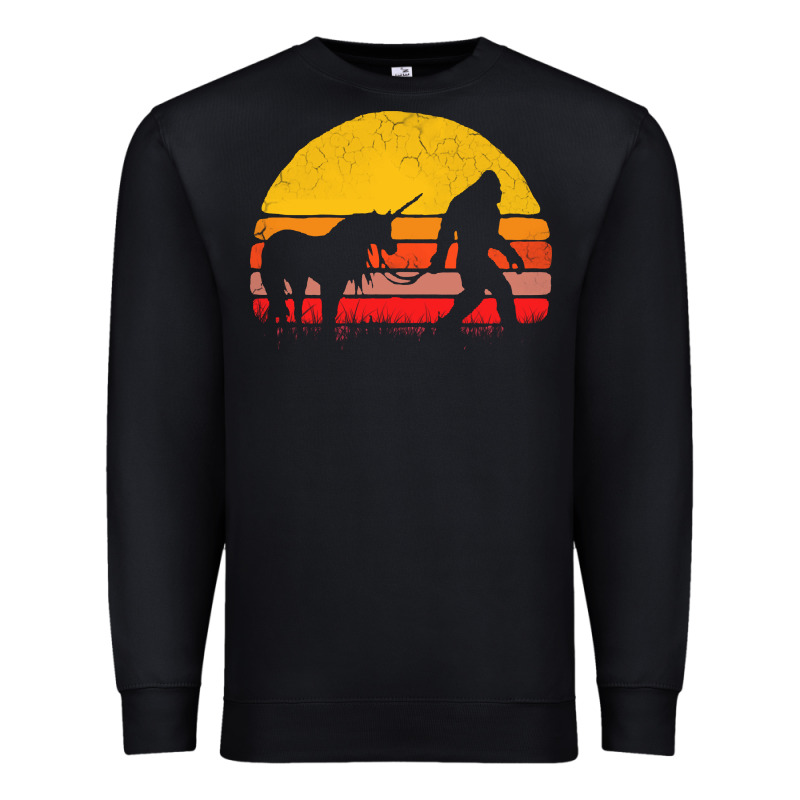 Sasquatch And Unicorn Vintage Premium Sweatshirt by artisFamous | Teevron