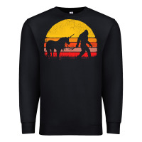 Black sasquatch and unicorn vintage Premium Sweatshirt - artisFamous