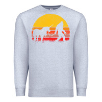 Heather Grey sasquatch and unicorn vintage Premium Sweatshirt - artisFamous