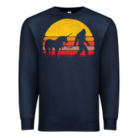 Navy sasquatch and unicorn vintage Premium Sweatshirt - artisFamous