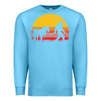 Ocean Blue sasquatch and unicorn vintage Premium Sweatshirt - artisFamous