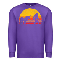 Purple sasquatch and unicorn vintage Premium Sweatshirt - artisFamous