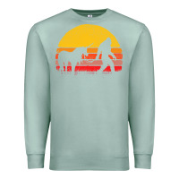 Seafoam sasquatch and unicorn vintage Premium Sweatshirt - artisFamous