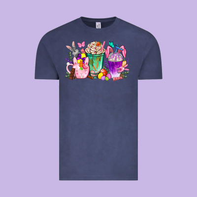Easter Coffee Cups With Bunny Vintage Tee Designed By Bundleandbundleshop