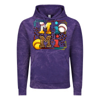 Cloud Purple Baseball and Softball mimi Vintage Hoodie - LillyAllenDesigns