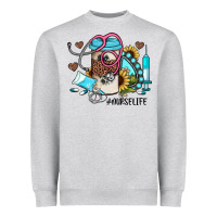 Nurse Life Western Sunflower Gemstone Nurse Heavyweight Sweatshirt | Teevron