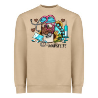 Mushroom nurse life western sunflower gemstone nurse Heavyweight Sweatshirt - JahusDesignShop