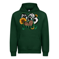 Forest Green soccer hearts Urban Hoodie - Jasminsmagicworld