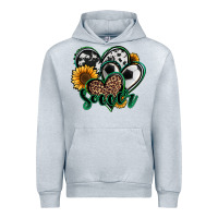 Heather Grey soccer hearts Urban Hoodie - Jasminsmagicworld