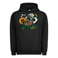 Pigment Black soccer hearts Urban Hoodie - Jasminsmagicworld