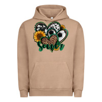 Pigment Burro soccer hearts Urban Hoodie - Jasminsmagicworld