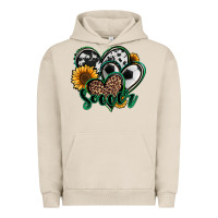 Pigment French Oak soccer hearts Urban Hoodie - Jasminsmagicworld