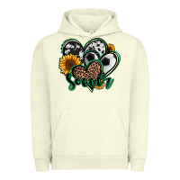 Pigment Pistachio soccer hearts Urban Hoodie - Jasminsmagicworld