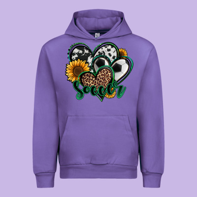 Soccer Hearts Urban Hoodie Designed By Jasminsmagicworld