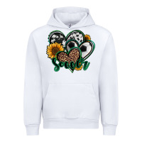 White soccer hearts Urban Hoodie - Jasminsmagicworld