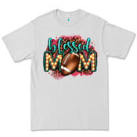 Blessed American Football Mom Lightbulb Letters Premium Tee | Teevron
