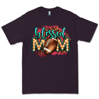 Plum blessed american football mom lightbulb letters Premium Tee - OliviaCreatesArt