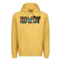 Antique Gold howdy Premium Hoodie - CowhideDigitalArt