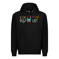 Black howdy Premium Hoodie - CowhideDigitalArt