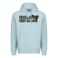 Blue Mist howdy Premium Hoodie - CowhideDigitalArt