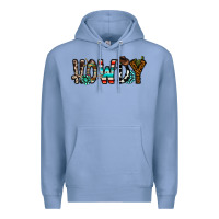 Colony Blue howdy Premium Hoodie - CowhideDigitalArt