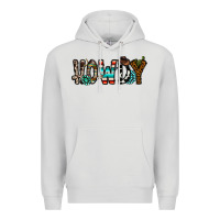 Dove Grey howdy Premium Hoodie - CowhideDigitalArt
