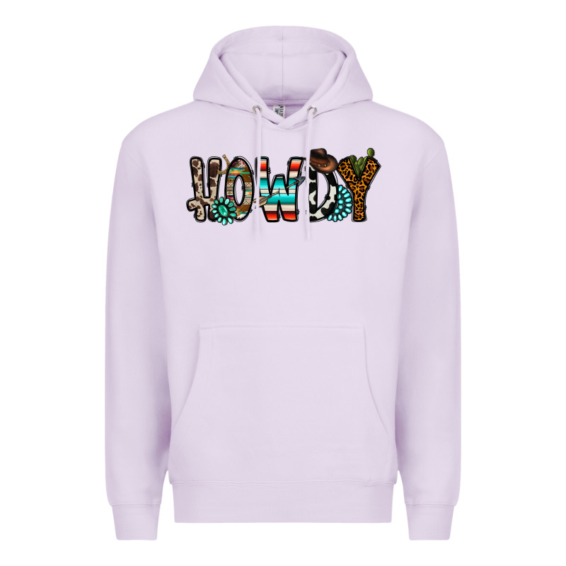Howdy Premium Hoodie by CowhideDigitalArt | Teevron
