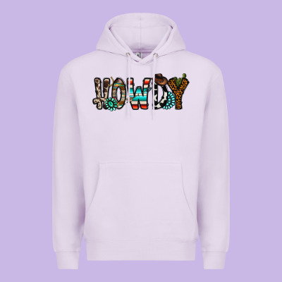Howdy Premium Hoodie Designed By Cowhidedigitalart