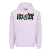 Lilac howdy Premium Hoodie - CowhideDigitalArt