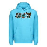 Ocean Blue howdy Premium Hoodie - CowhideDigitalArt